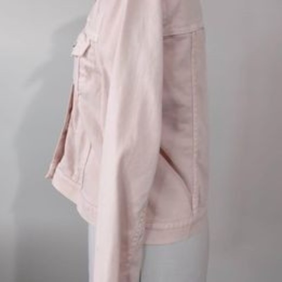 Medium Michael Kors Womens Long Sleeve Pink Jacket Pockets Buttons Up C5273 - Picture 4 of 6